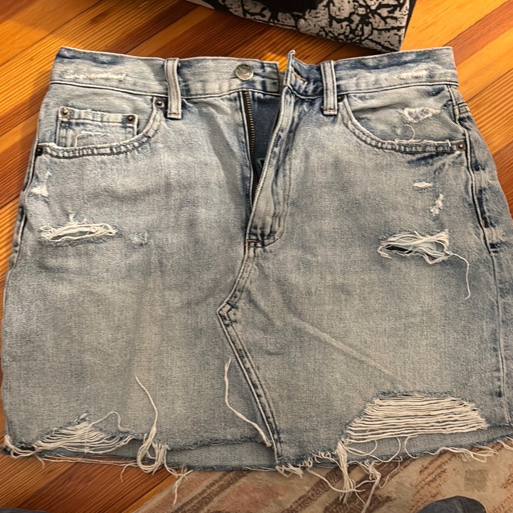 Pistola Blue Mini Skirt Casual